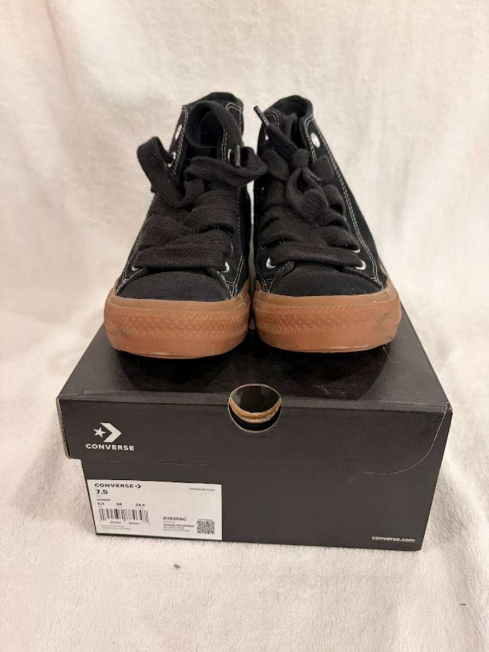 Women's Chuck Taylor All Star High Black Gum Honey 7.5
